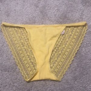 Yellow lace undies